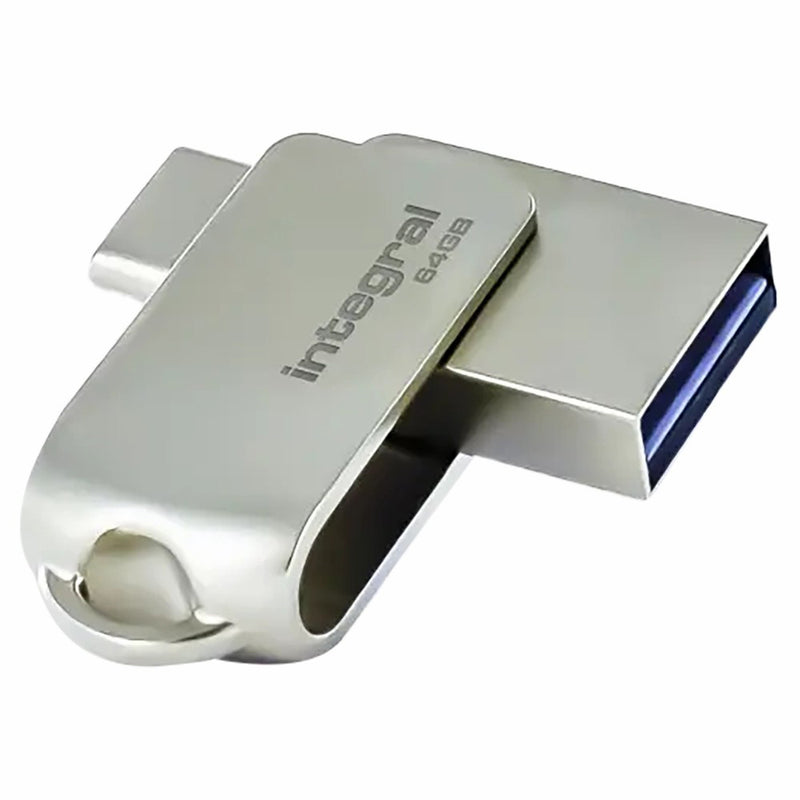 Integral 360-C Dual USB 64GB Flash Drive | INFD64GB360CDL3.0 from Integral - DID Electrical