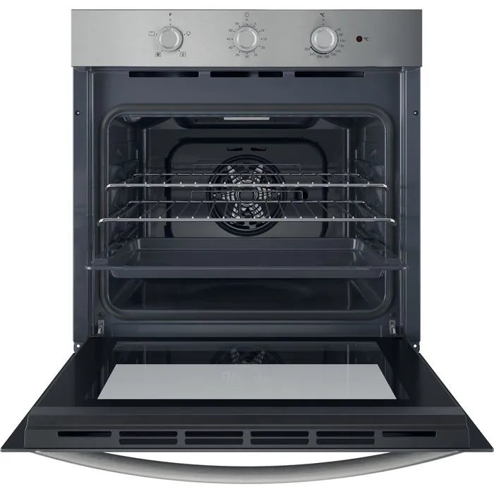 Indesit 66L Built-In Multifunction Electric Single Oven - Inox | IO233XUK from Indesit - DID Electrical
