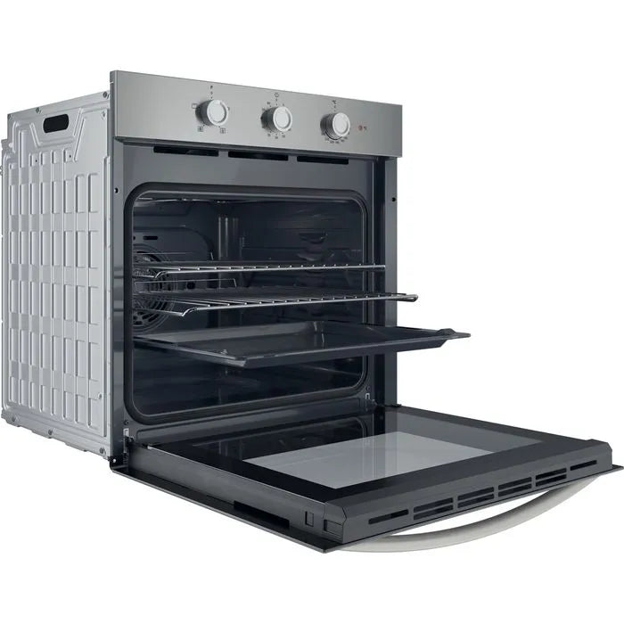 Indesit 66L Built-In Multifunction Electric Single Oven - Inox | IO233XUK from Indesit - DID Electrical