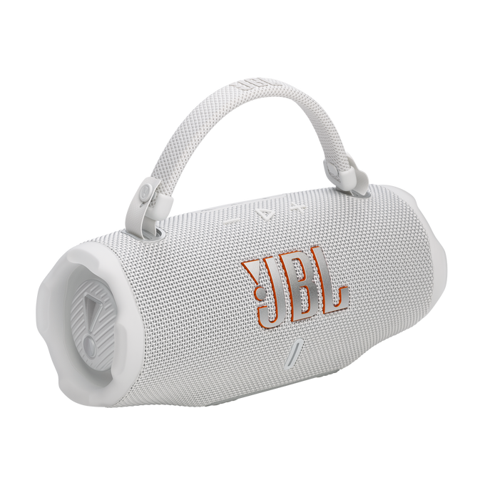 JBL Charge 6 Portable Bluetooth Speaker - White | JBLCHARGE6WHT from JBL - DID Electrical