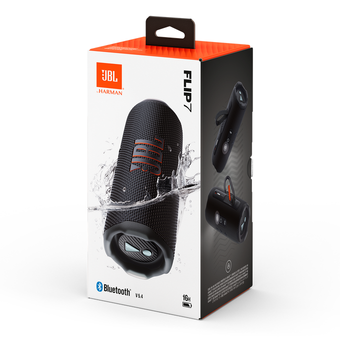 JBL Flip 7 Portable Bluetooth Speaker - Black | JBLFLIP7BLK from JBL - DID Electrical
