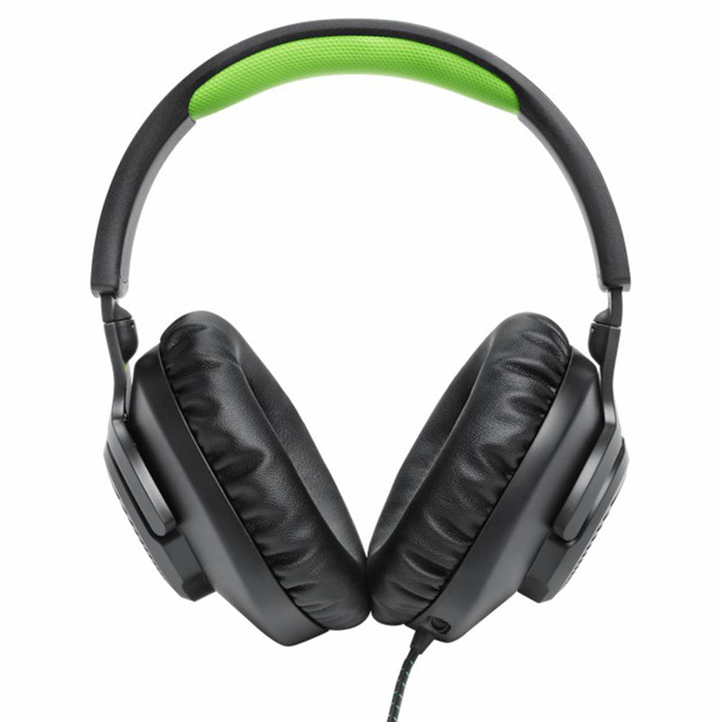 JBL Quantum 100X 40mm Driver Over-Ear Wired Gaming Headset - Black & Green | JBLQ100XBLKGRN from JBL - DID Electrical