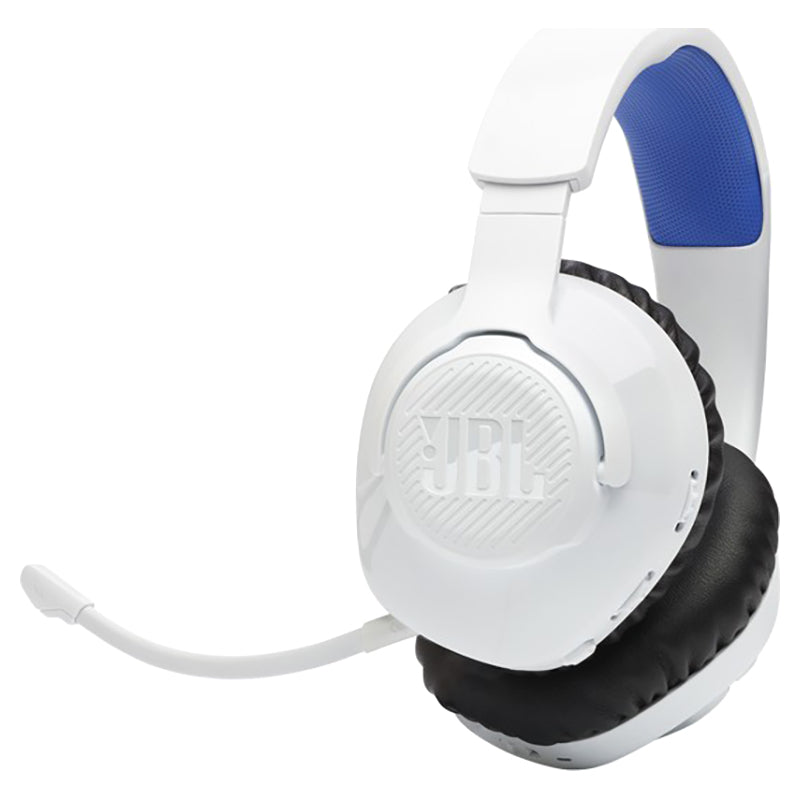 JBL Quantum 360P 40mm Driver Console Wireless Gaming Headset - White&Blue | JBLQ360PWLWHTBLU from JBL - DID Electrical