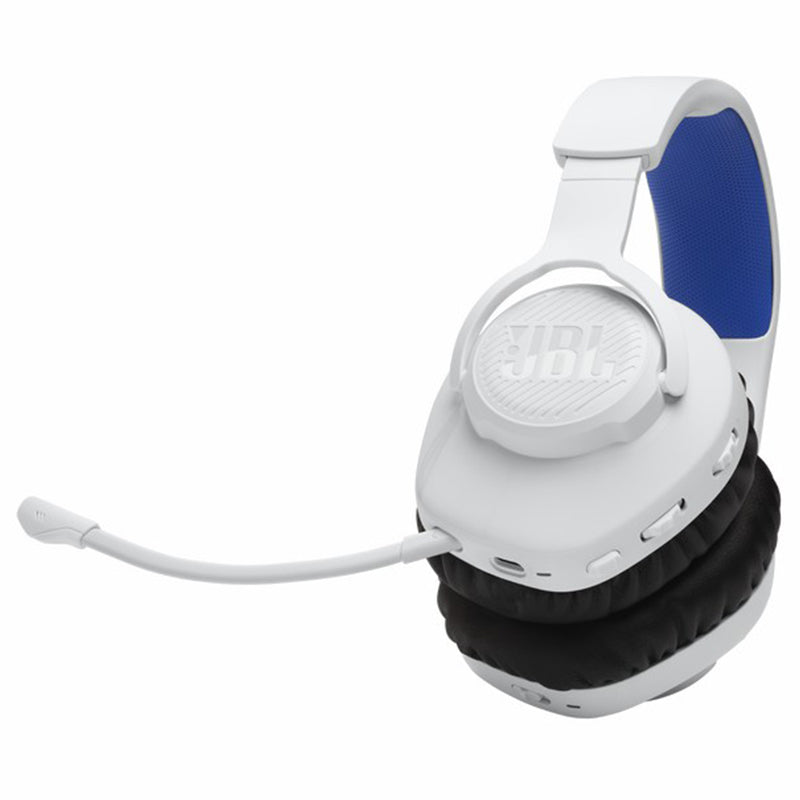 JBL Quantum 360P 40mm Driver Console Wireless Gaming Headset - White&Blue | JBLQ360PWLWHTBLU from JBL - DID Electrical
