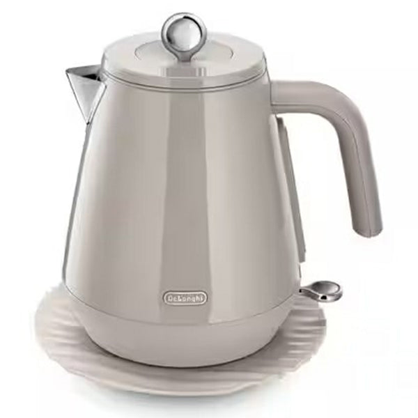 DeLonghi Eclettica Kettle - Cream | KBY3001.BG from DeLonghi - DID Electrical