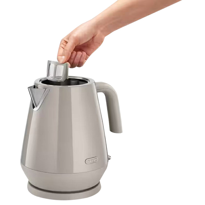 DeLonghi Eclettica Kettle - Cream | KBY3001.BG from DeLonghi - DID Electrical