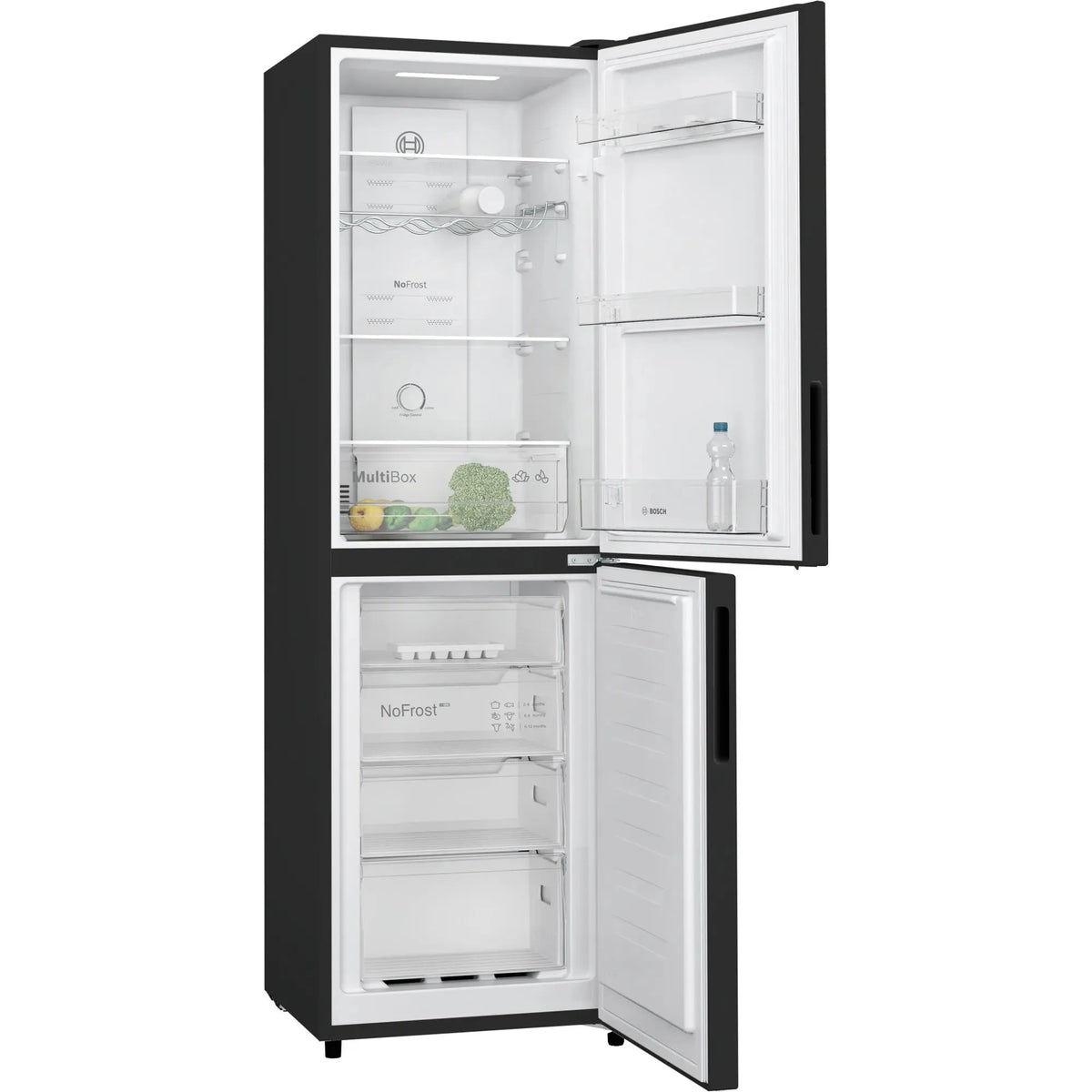 Bosch Series 2 255L No Frost Freestanding Fridge Freezer - Black | KGN27NBEAG from Bosch - DID Electrical