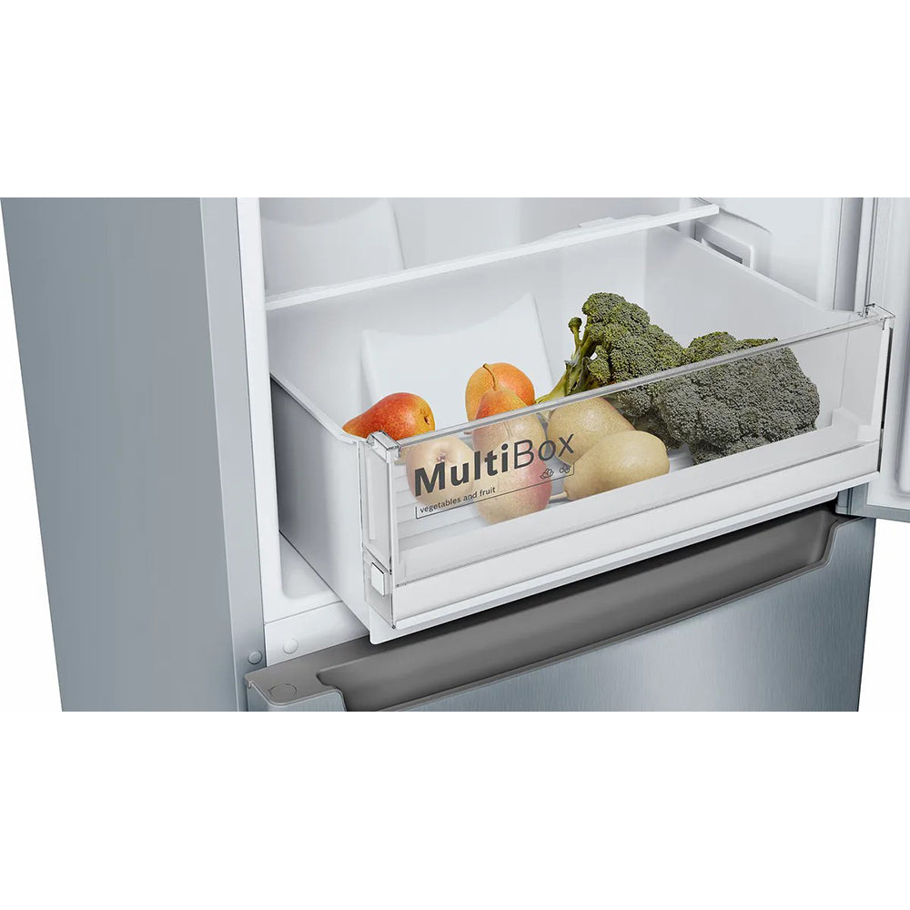 Bosch Series 2 186X60CM Frost Free Freestanding Fridge Freezer - Stainless Steel | KGN34NLEAG from Bosch - DID Electrical