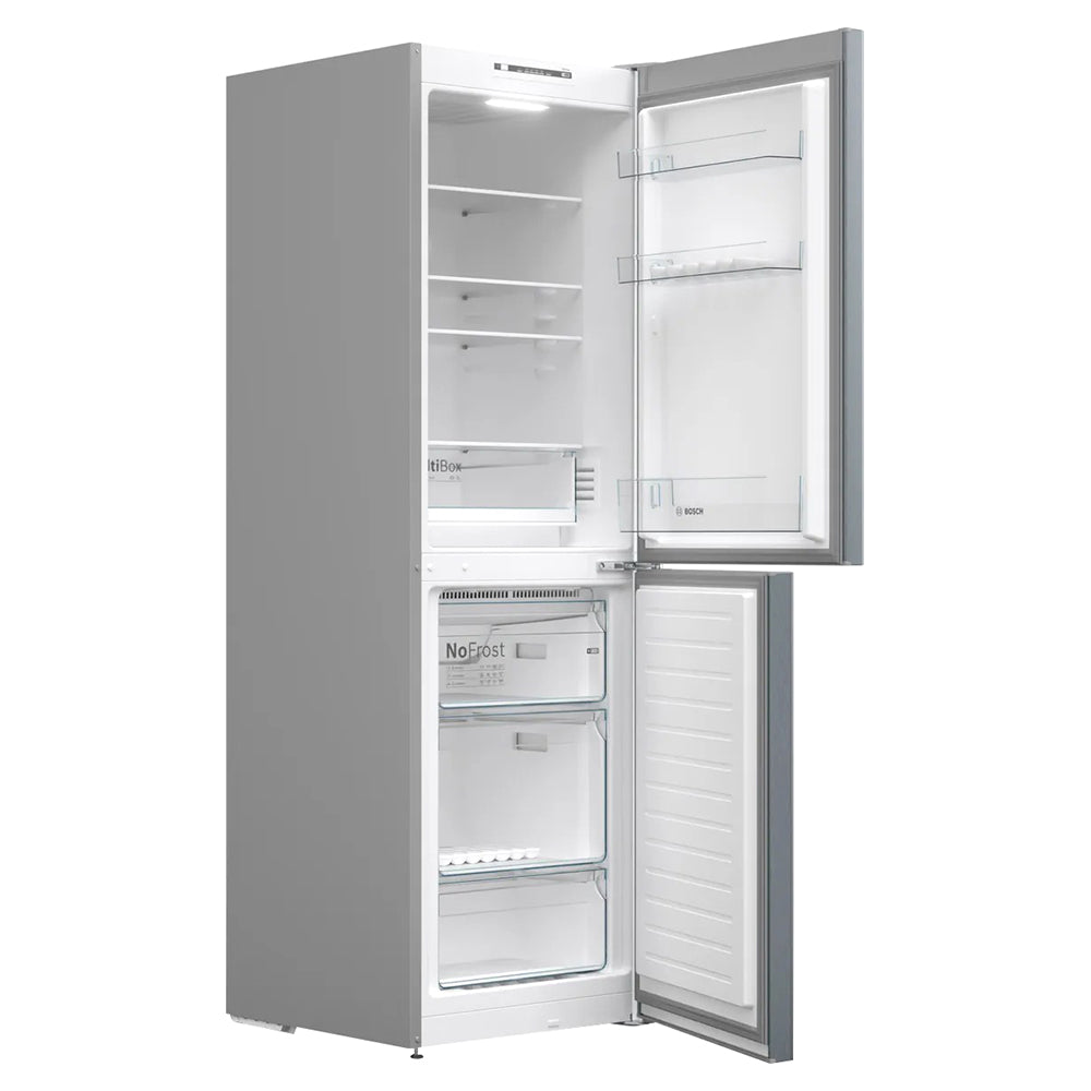 Bosch Series 2 186X60CM Frost Free Freestanding Fridge Freezer - Stainless Steel | KGN34NLEAG from Bosch - DID Electrical