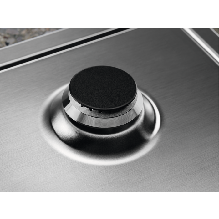 Electrolux 600 60CM 4 Burner Gas Hob - Stainless Steel | KGS64362XX from Electrolux - DID Electrical