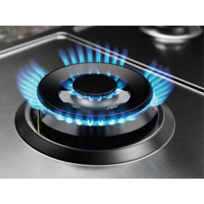 Electrolux 600 60CM 4 Burner Gas Hob - Stainless Steel | KGS64362XX from Electrolux - DID Electrical