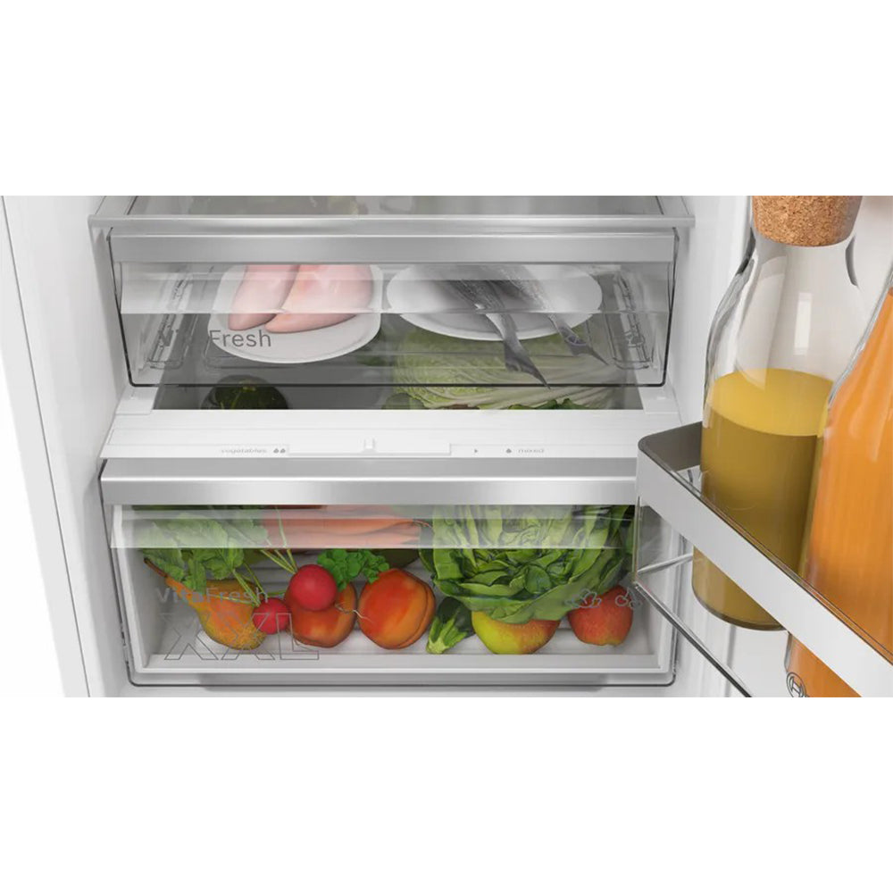 Bosch Series 4 177x54CM Frost Free Integrated Fridge Freezer - White | KIN86VSE0G from Bosch - DID Electrical