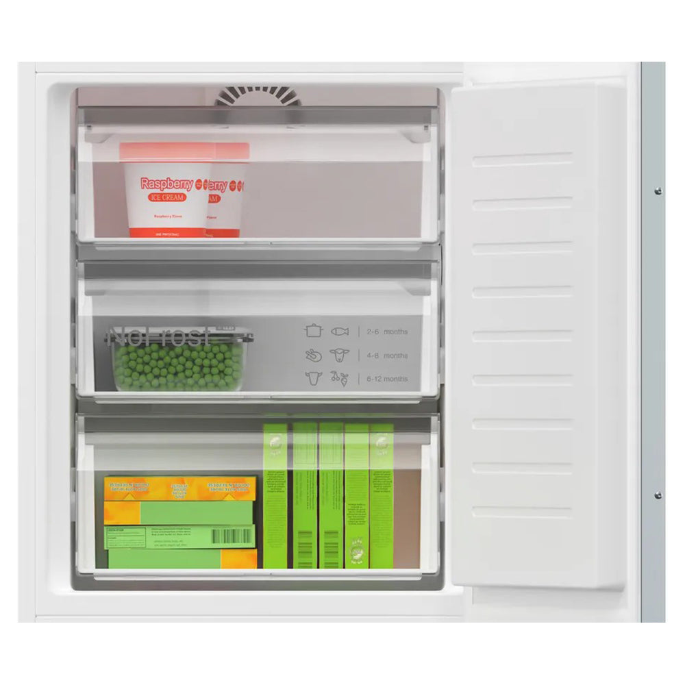 Bosch Series 4 177x54CM Frost Free Integrated Fridge Freezer - White | KIN86VSE0G from Bosch - DID Electrical