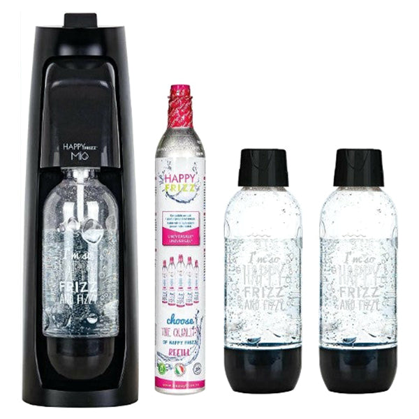 Happy Frizz Mio MegaPack Soda Maker - Black | MEGAPBLA from Happy Frizz - DID Electrical