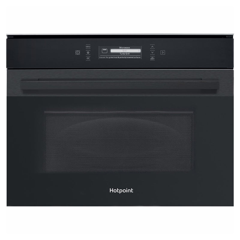 Hotpoint 40L Built-in Combi Microwave - Black Steel | MP 996 BM H from Hotpoint - DID Electrical