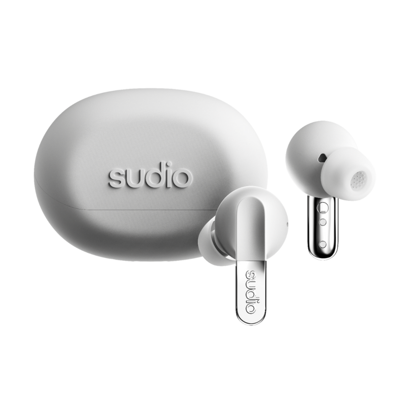 Sudio N3 Pro In-Ear True Wireless Earbuds - Chrome White | N3PROWHT from Sudio - DID Electrical