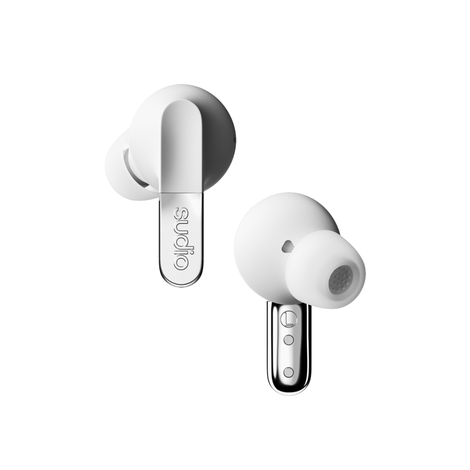 Sudio N3 Pro In-Ear True Wireless Earbuds - Chrome White | N3PROWHT from Sudio - DID Electrical