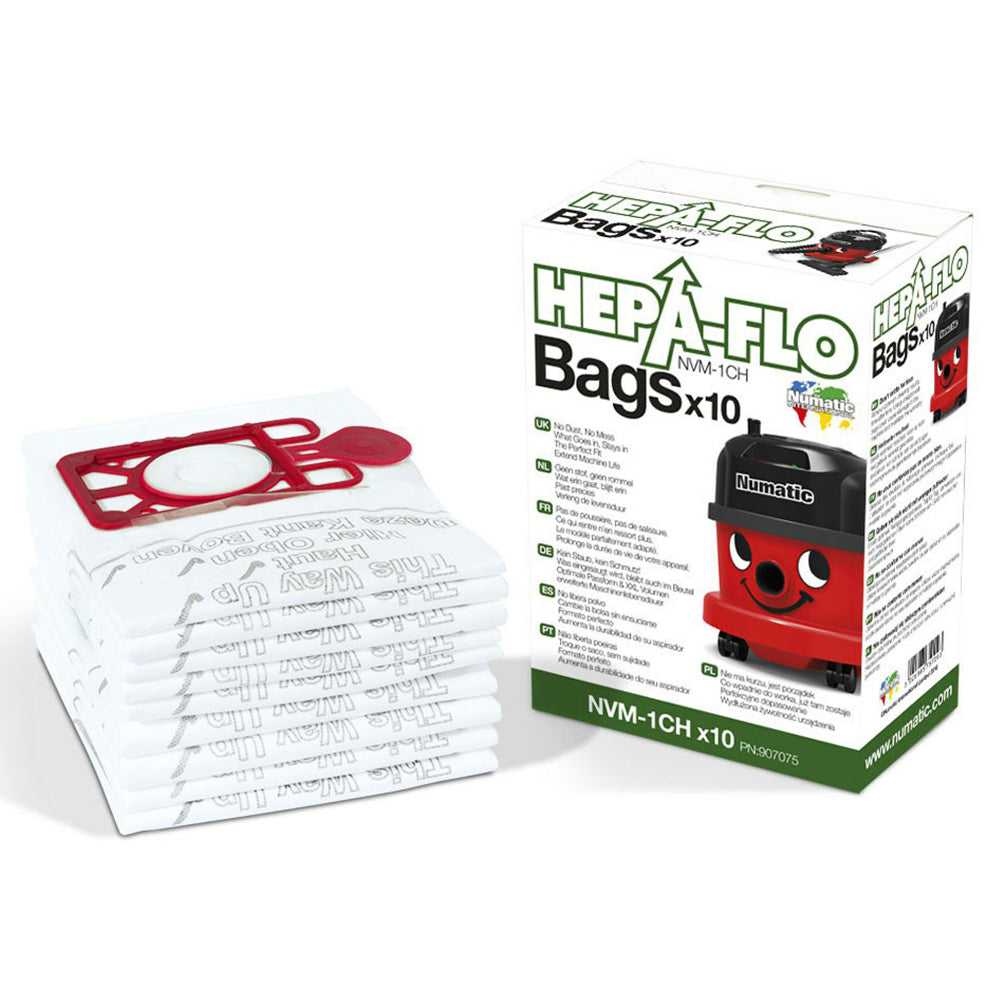 Numatic Hepa-Flo Filter Vacuum Bags - 10 Pack | NUM604015 from Henry - DID Electrical