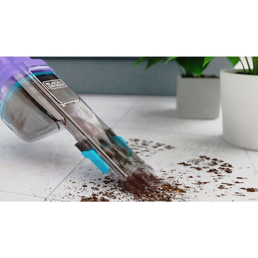 Open Boxed/ Ex-Display Black & Decker 7.2V 2.0Ah Handheld Vacuum Cleaner with Accessories - Lively Lavender & Breeze Purple | NVD220BP-GB from Black & Decker - DID Electrical