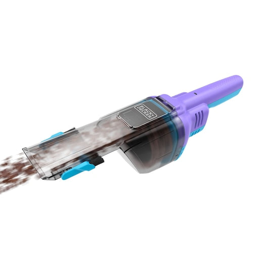 Open Boxed/ Ex-Display Black & Decker 7.2V 2.0Ah Handheld Vacuum Cleaner with Accessories - Lively Lavender & Breeze Purple | NVD220BP-GB from Black & Decker - DID Electrical