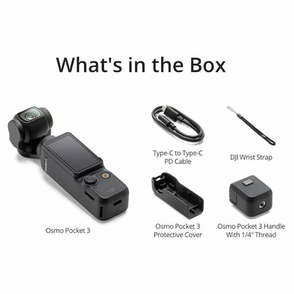 DJI Osmo Pocket 3 Gimbal Camera - Black | CP.OS.00000301.02 from DJI - DID Electrical