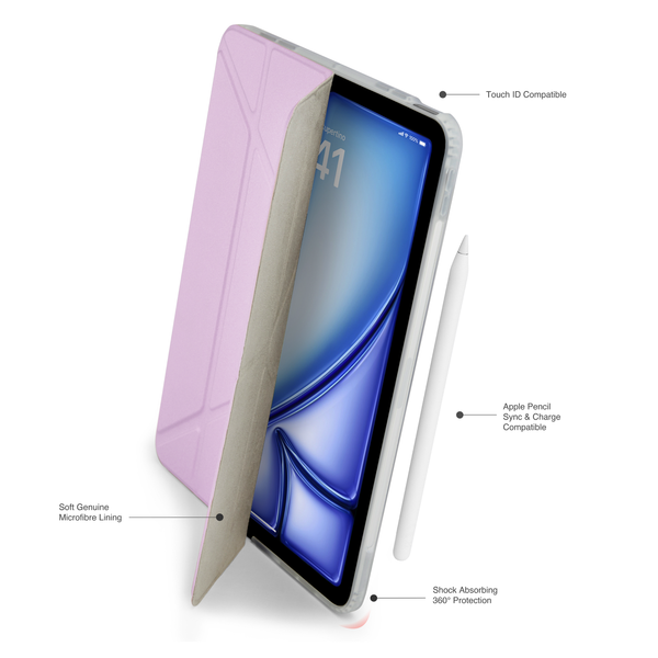 Pipetto Origami No1 Original Case for iPad Air 11" / 10.9" - Metallic Purple | P052-128-AD from Pipetto - DID Electrical