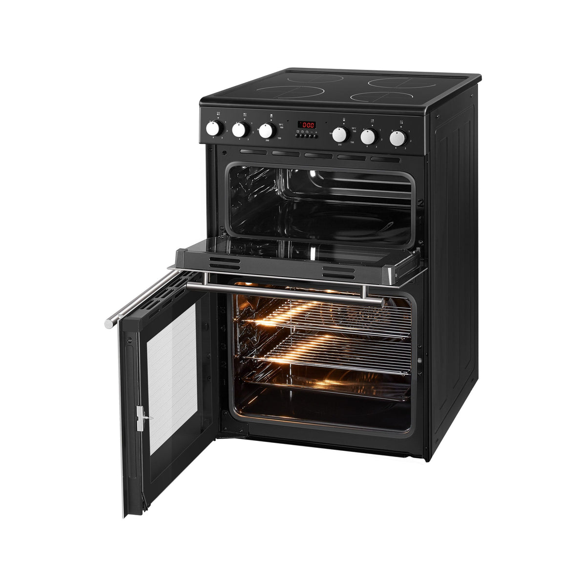 Thor 60CM Freestanding Electric Cooker - Black | T06C2MDBL from Thor - DID Electrical