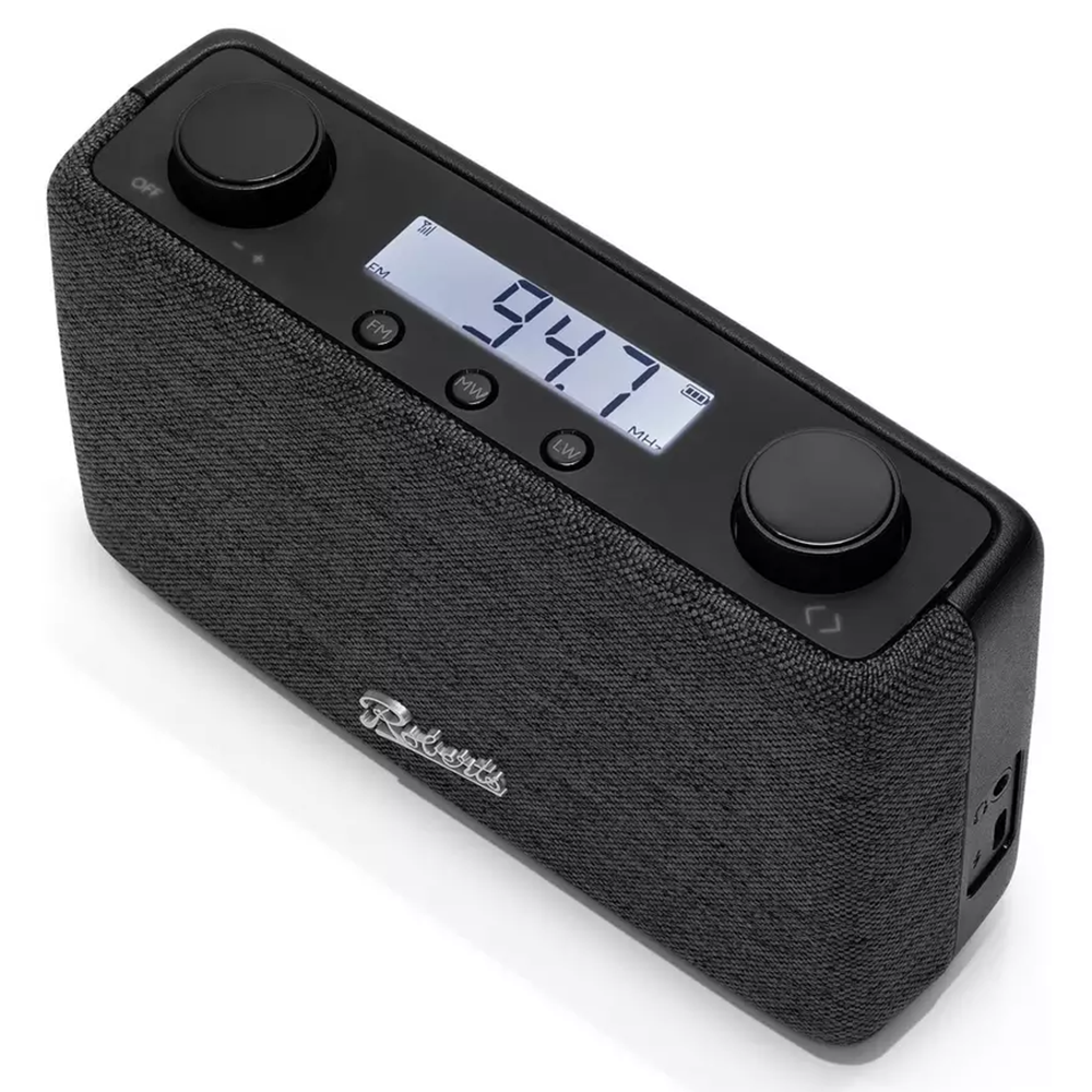 Roberts Play FM/MW/LW Portable Radio - Black | PLAYFM from Roberts - DID Electrical