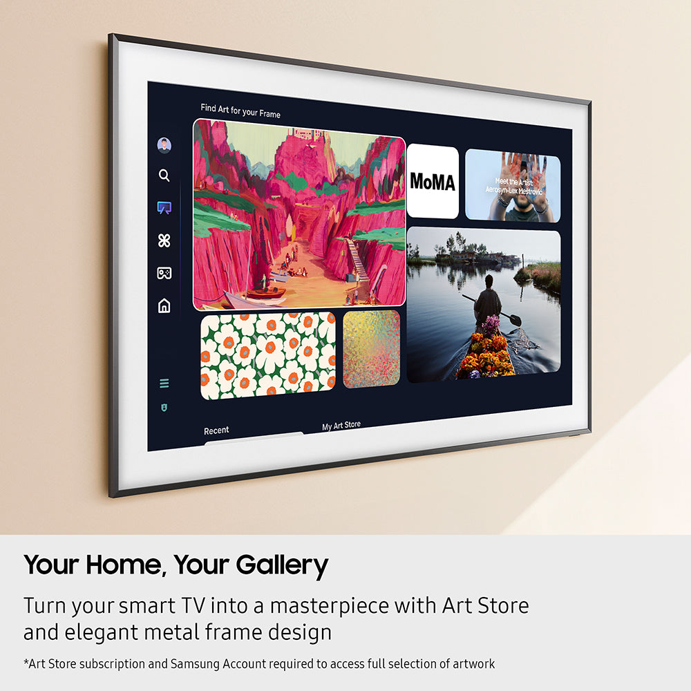 Samsung The Frame LS03F 65" 4K Smart TV - Black | QE65LS03FAUXXU from Samsung - DID Electrical