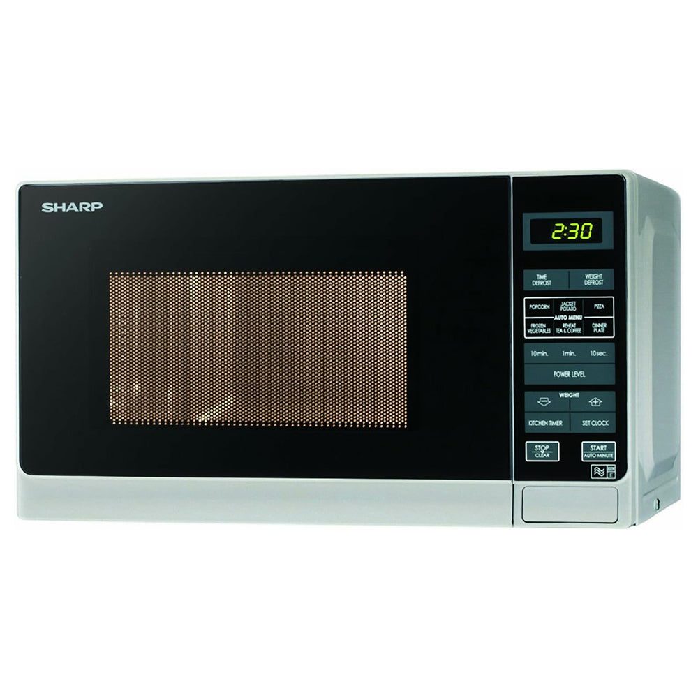 Sharp 20L Freestanding Solo Touch Control Microwave - Silver | R272SLM from Sharp - DID Electrical