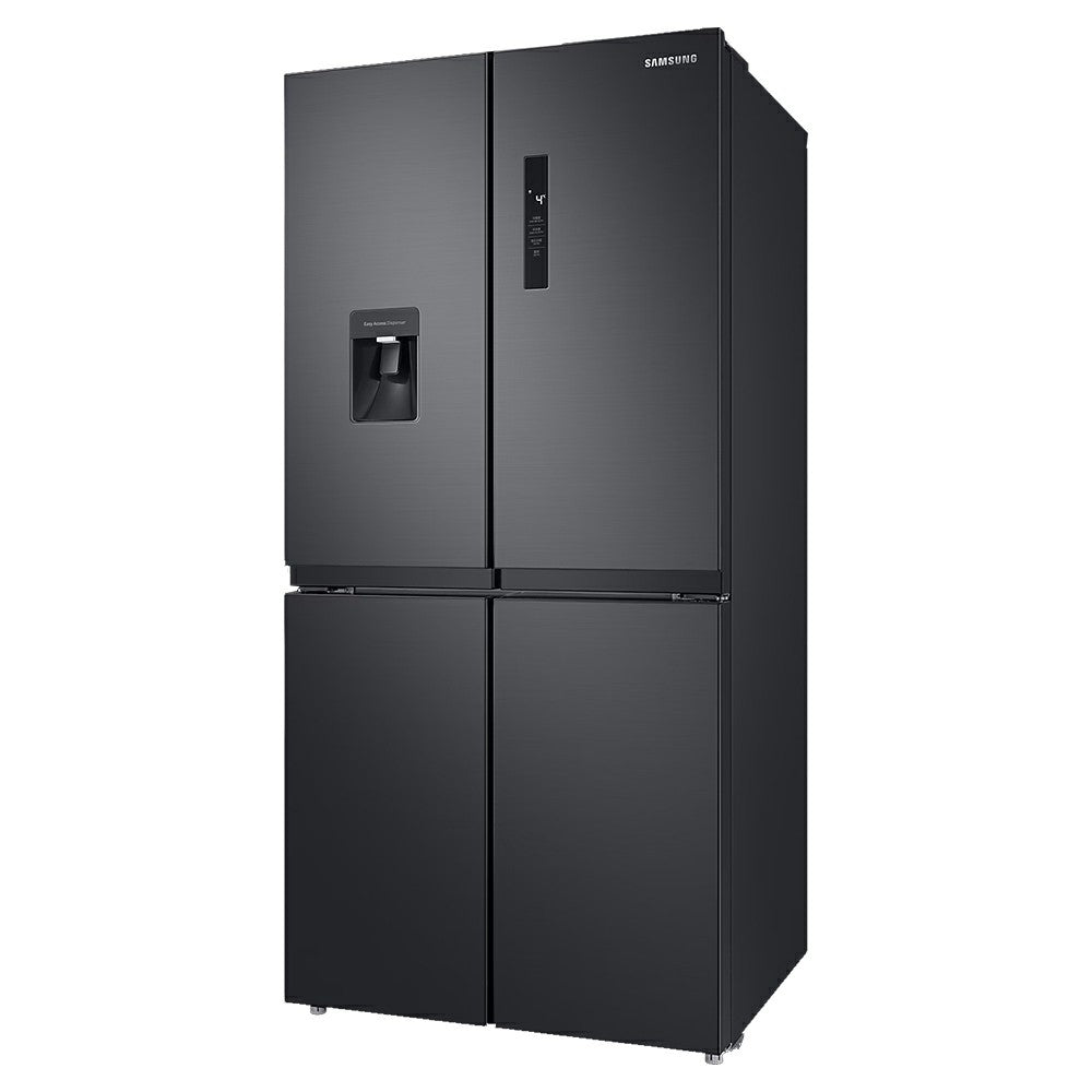 Samsung 488L Freestanding French Door Fridge Freezer - Gentle Black Matt | RF48A401EB4/EU from Samsung - DID Electrical