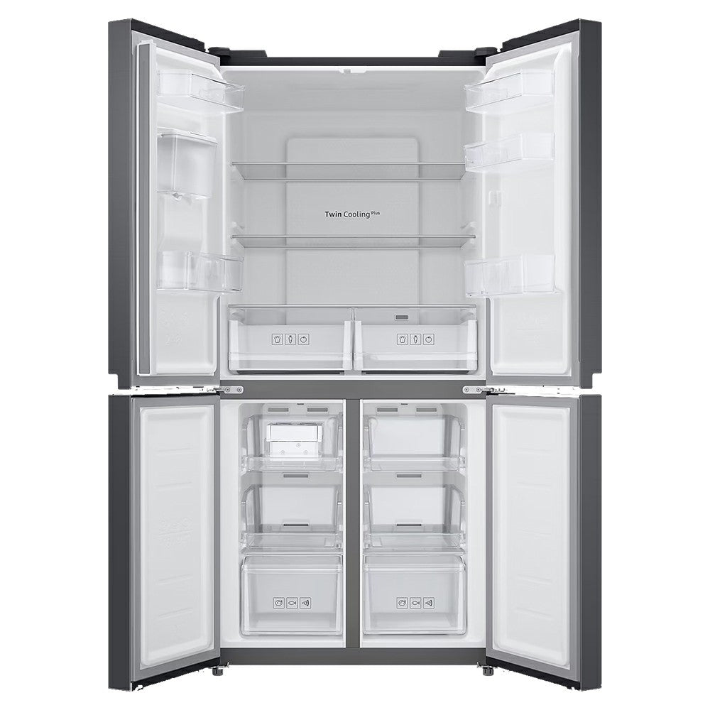 Samsung 488L Freestanding French Door Fridge Freezer - Gentle Black Matt | RF48A401EB4/EU from Samsung - DID Electrical