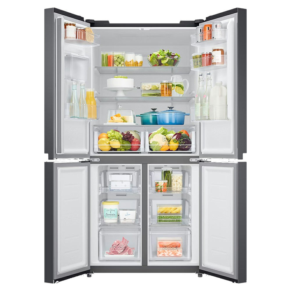 Samsung 488L Freestanding French Door Fridge Freezer - Gentle Black Matt | RF48A401EB4/EU from Samsung - DID Electrical