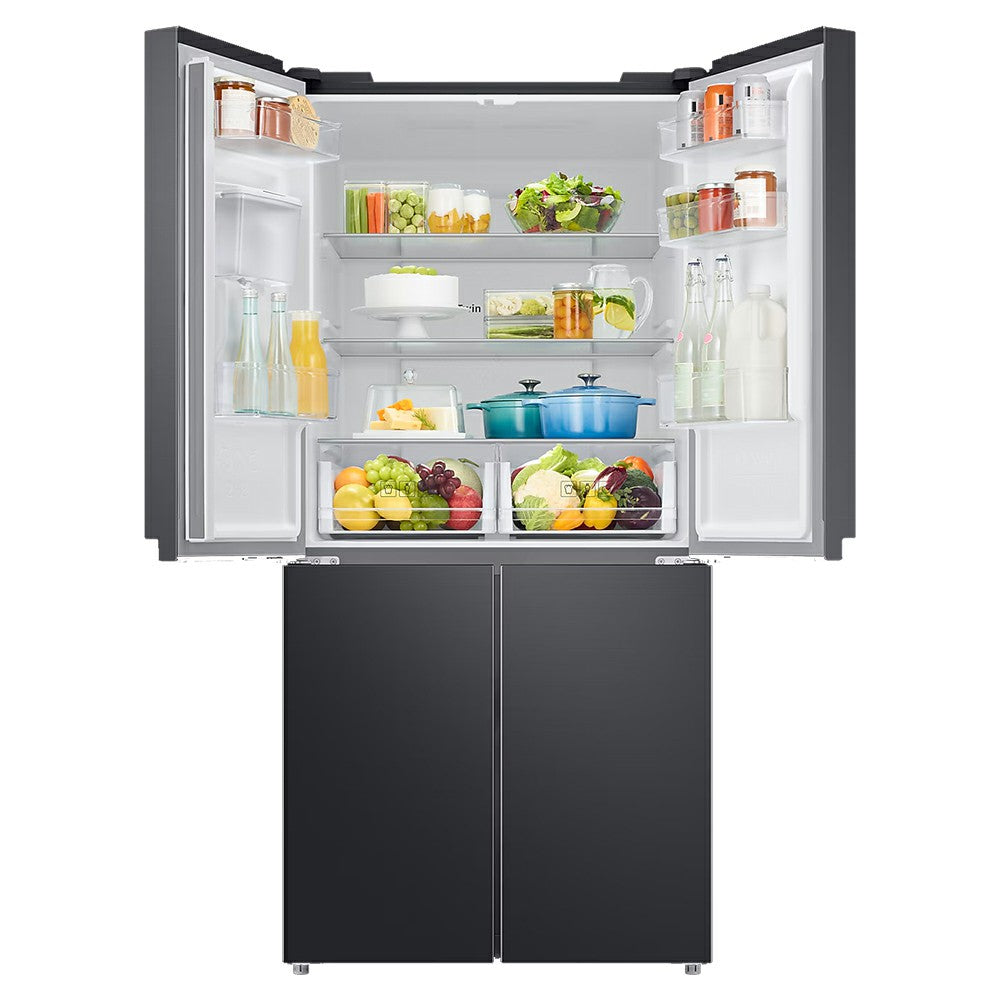Samsung 488L Freestanding French Door Fridge Freezer - Gentle Black Matt | RF48A401EB4/EU from Samsung - DID Electrical