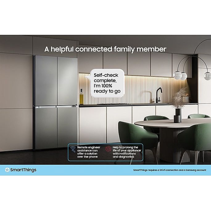 Samsung Series 6 SpaceMax Bespoke AI 659L Freestanding Fridge Freezer - Black Doi | RS70F65QEFEU from Samsung - DID Electrical