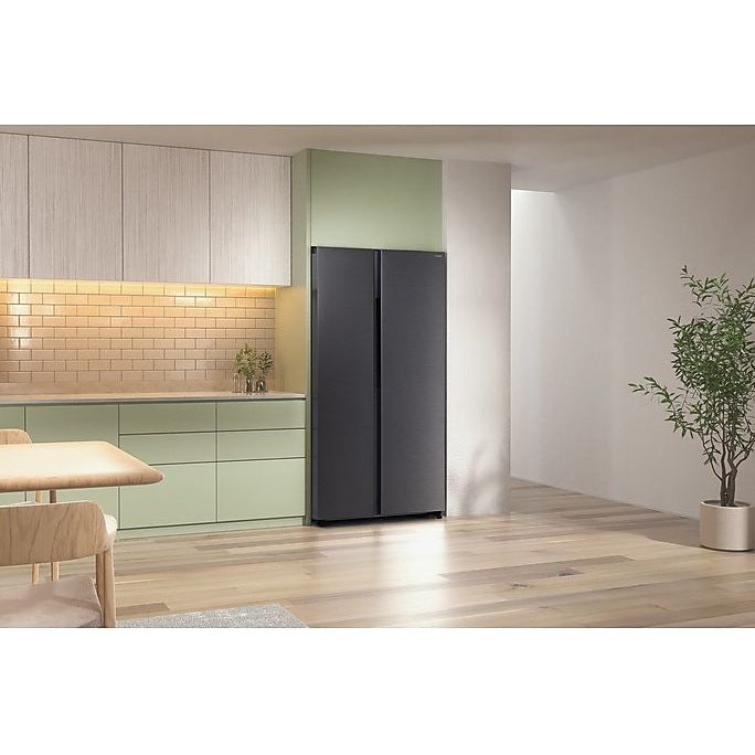 Samsung Series 6 SpaceMax Bespoke AI 659L Freestanding Fridge Freezer - Black Doi | RS70F65QEFEU from Samsung - DID Electrical