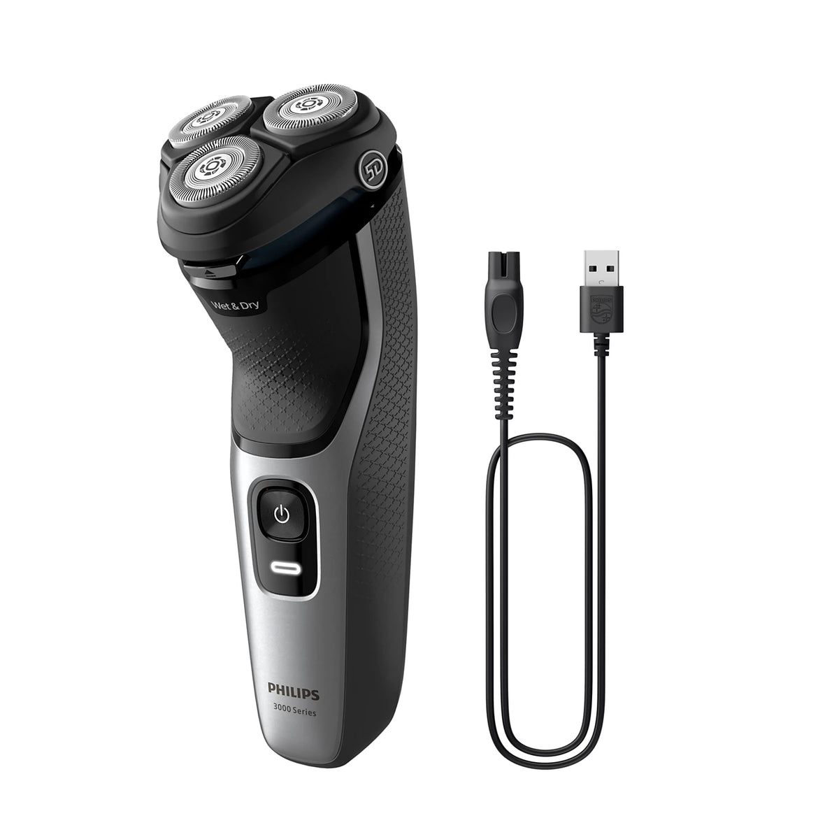 Philips Shaver 3000 Series Wet & Dry Electric Shaver - Bright Silver | S3143/00 from Philips - DID Electrical