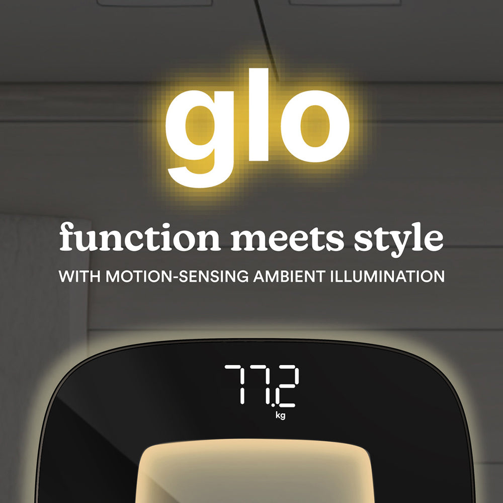 Homedics Glo Essentials Bathroom Scale - Black | SCL-B100-BK from Homedics - DID Electrical