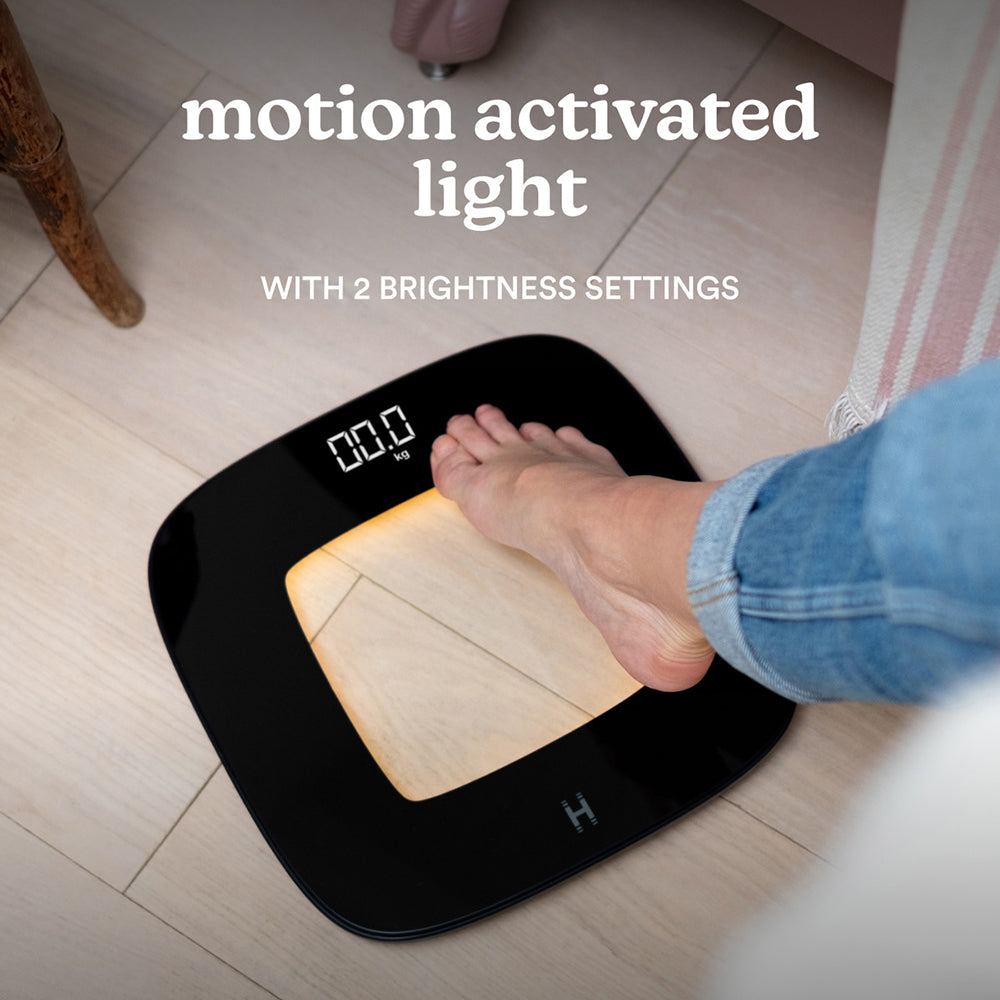 Homedics Glo Essentials Bathroom Scale - Black | SCL-B100-BK from Homedics - DID Electrical