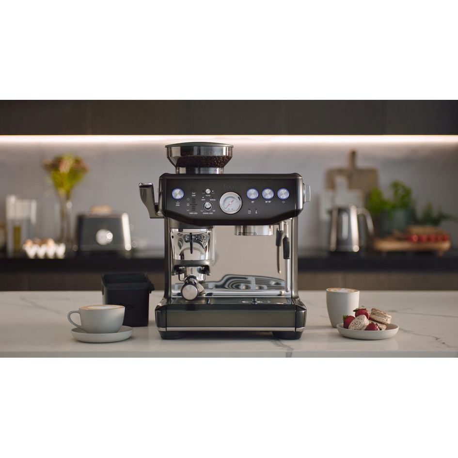 Sage The Barista Express Impress 1850W Espresso Coffee Machine - Black Stainless Steel | SES876BST4GUK1 from Sage - DID Electrical