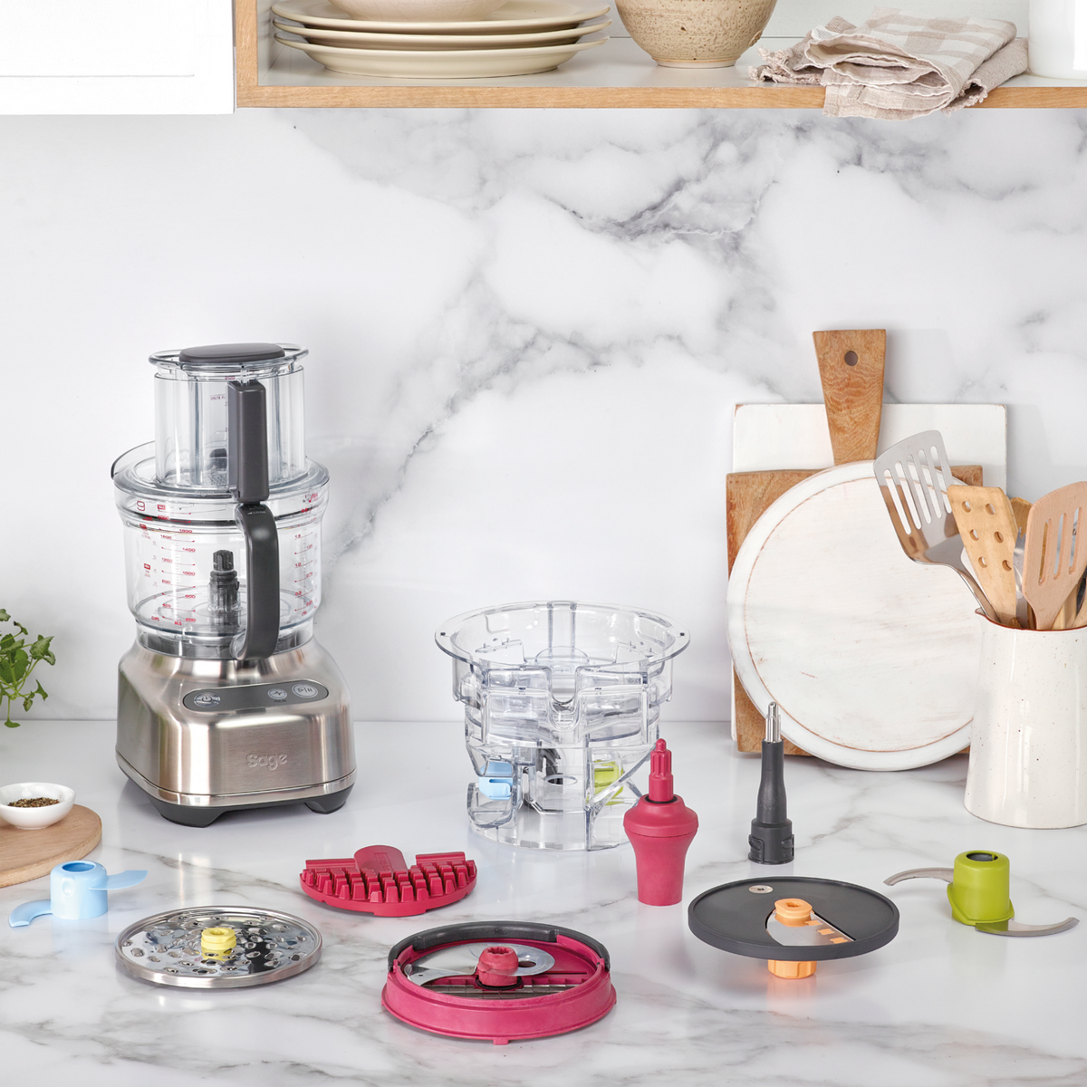Sage The Paradice 9 Food Processor - Almond Nougat | SFP638ALM4GUK1 from Sage - DID Electrical