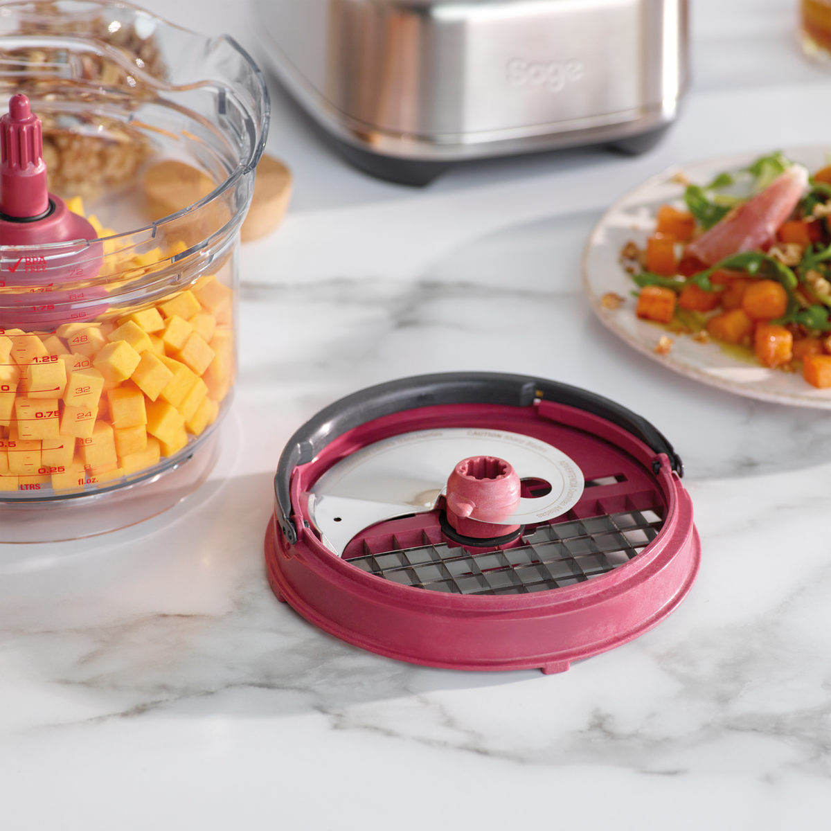 Sage The Paradice 9 Food Processor - Almond Nougat | SFP638ALM4GUK1 from Sage - DID Electrical