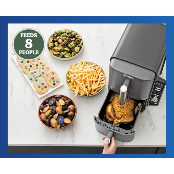 Ninja 9.5L 2470W Double Stack XL 2 Drawer Air Fryer - Grey | SL400UK from Ninja - DID Electrical