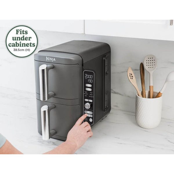 Ninja 9.5L 2470W Double Stack XL 2 Drawer Air Fryer - Grey | SL400UK from Ninja - DID Electrical