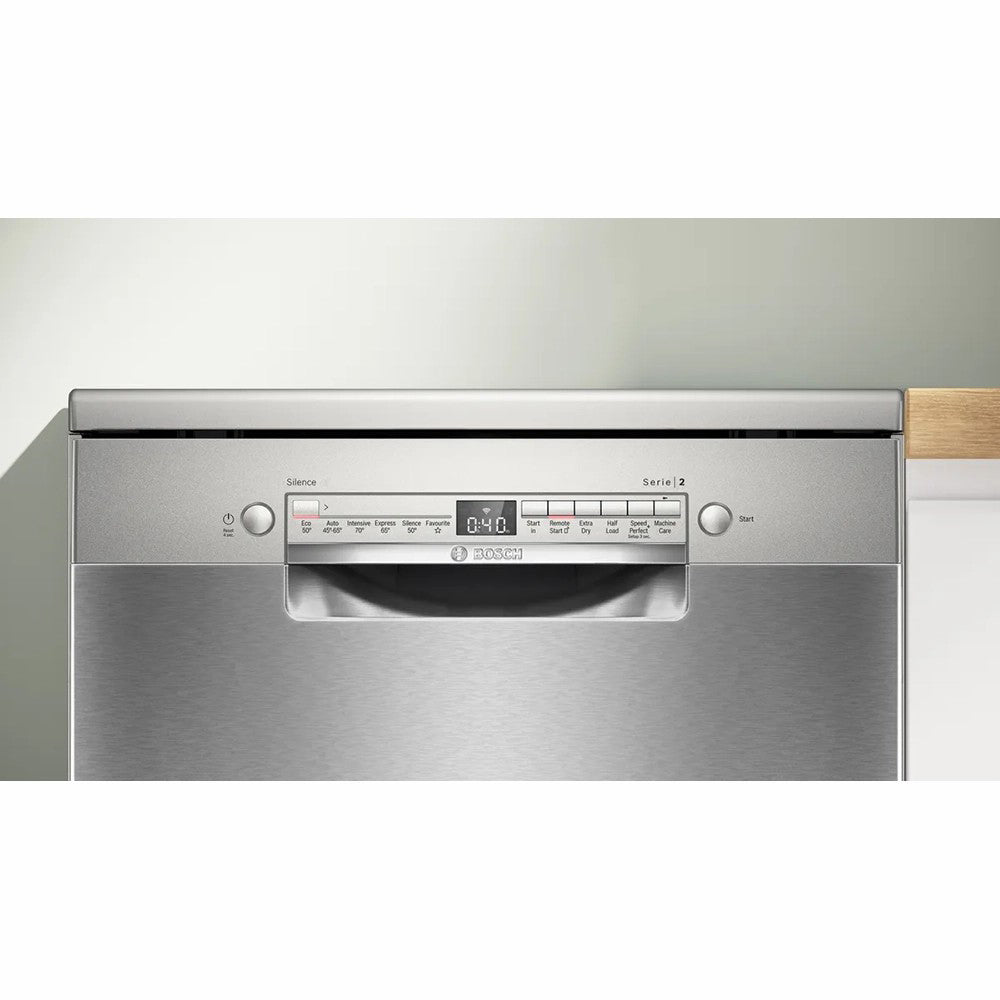 Bosch Series 2 60CM Freestanding Dishwasher - Silver Inox | SMS2HVI67G from Bosch - DID Electrical