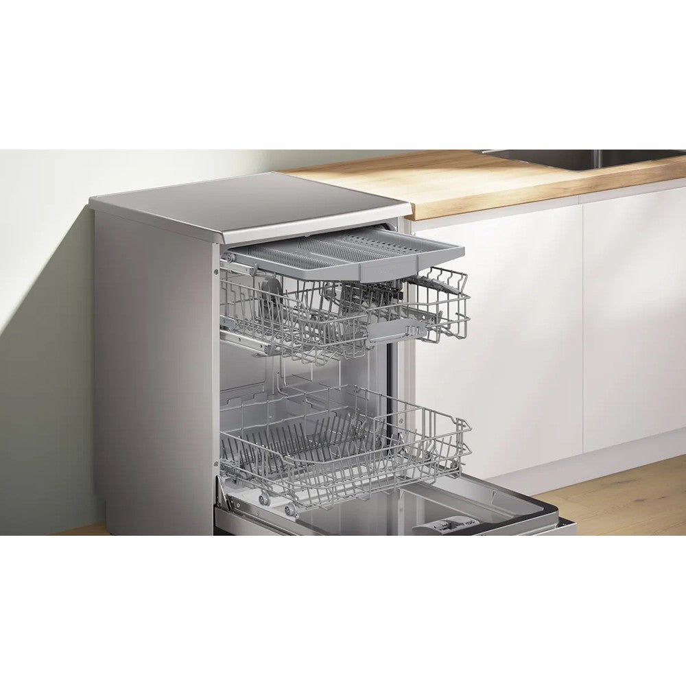 Bosch Series 2 60CM Freestanding Dishwasher - Silver Inox | SMS2HVI67G from Bosch - DID Electrical