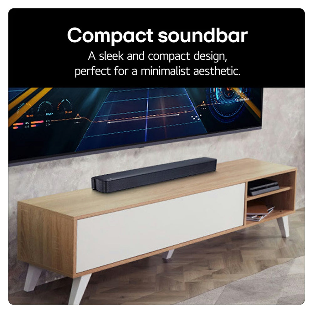 LG 2.0CH Soundbar - Black | SQM1.AGBRLLK from LG - DID Electrical