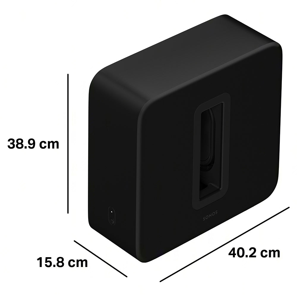 Sonos Sub 4 Premium Wireless Subwoofer - Black | SUBG4UK1BLK from Sonos - DID Electrical