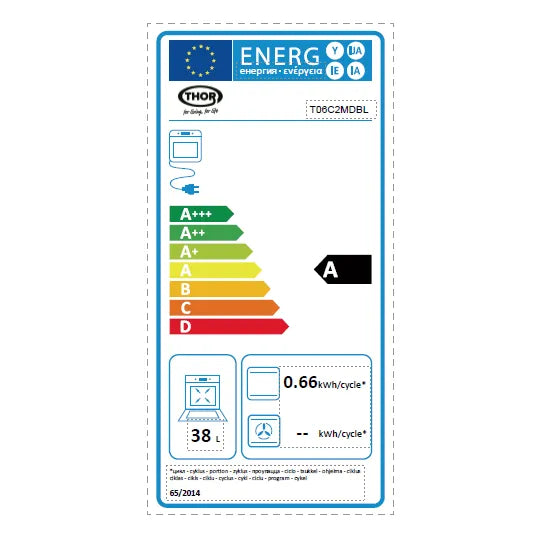 Thor 60CM Freestanding Electric Cooker - Black | T06C2MDBL from Thor - DID Electrical