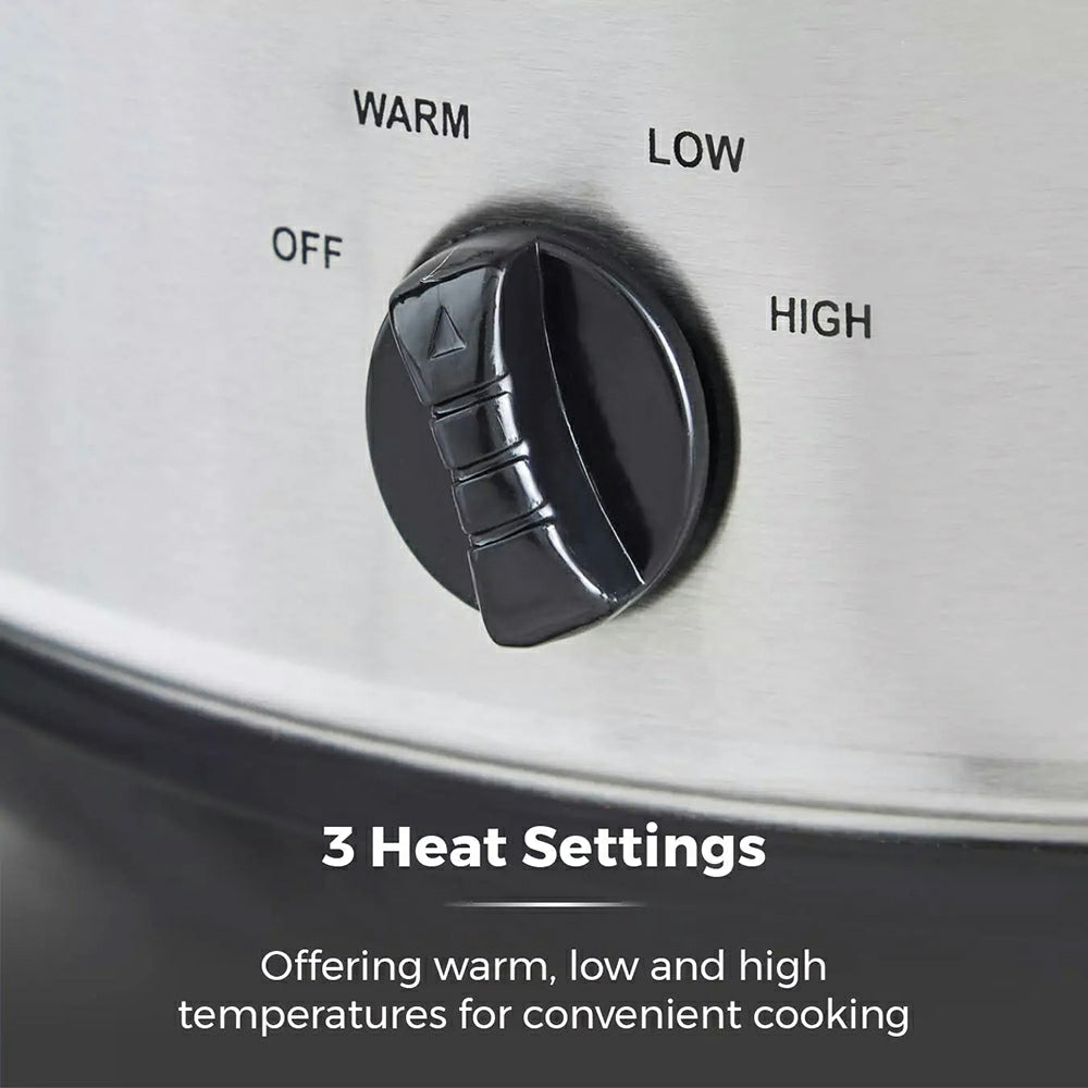 Tower 6.5L Slow Cooker - Stainless Steel | T16040Y from Tower - DID Electrical